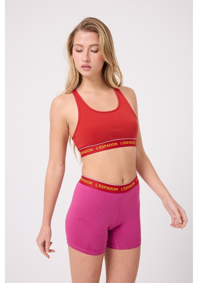 Racer Crop Top Racer Back Crop Top -3147 Kırmızı