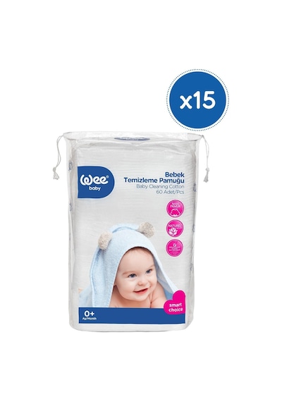 Bebek Temizleme Pamuğu 15x60'lı