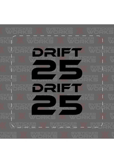 Mondial Drift L 25 Yan Grenaj Sticker Modeli Tarz Sticker Drıft 25 Diğer