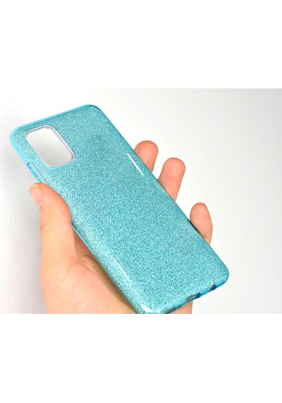 Samsung Uyumlu Galaxy A51 Kılıf Zore Shining Silikon-Gold