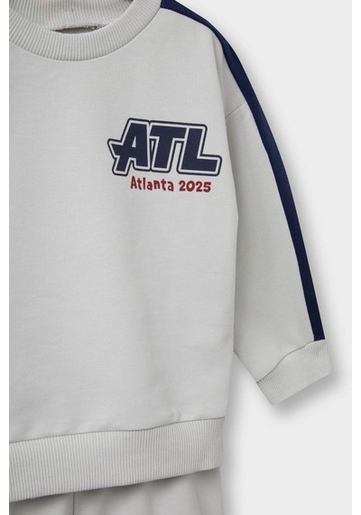 Defacto Erkek Bebek 2li Takım Okul Baskılı Sweatshirt Eşofman Altı F3301a525augr503 Gri Defacto Erkek Bebek 2li Takım Okul Baskılı Sweatshirt Eşofman Altı F3301a525augr503 Gri
