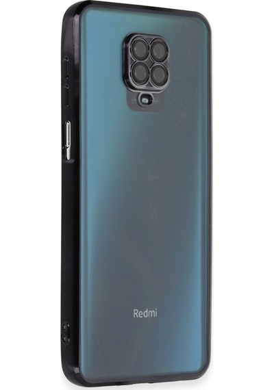 Xiaomi Redmi Note 9 Pro Uyumlu Kılıf Lensli Silikon - Siyah