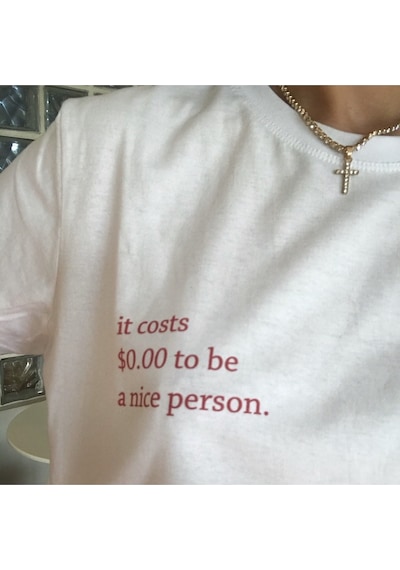 Kalic Studio Nice Person - T-shirt - Beyaz