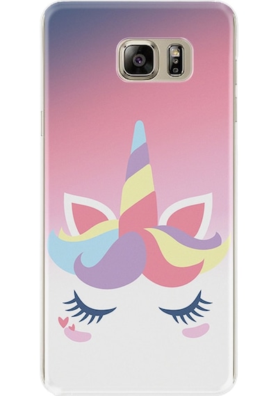 Samsung Uyumlu Galaxy S7 Kılıf Silikon Sweety Unicorn 1737