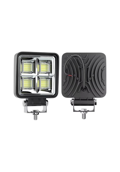 2adet 144w 12-24 Volt Kare Spot Far Oto Çalışma Lambası Atv Kamyon Tır Traktör Offroad