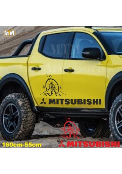 Mitsubishi Pusula Off Road Oto Sticker 1 Adet (285885631)