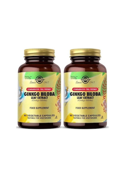 Solgar Ginkgo Biloba Leaf Extract 60 Kapsül 2 Adet