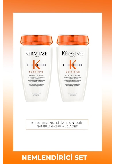 Nutritive Bain Satin Riche 250 Ml 2 Adet