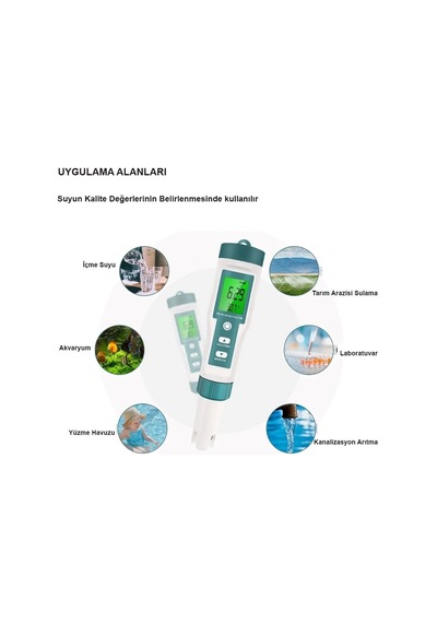 Ortimax C-600 8in1 Su Kalite Test Cihazı 8 Fonksiyonlu