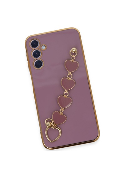 Newface Samsung Uyumlu Galaxy A24 4g Kılıf Esila Silikon - Mor mor