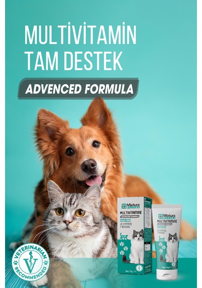 Mixtura Pharma Multivitamine Multivitaminli Malt Macunu - Kedi Vitamini - Köpek Vitamini