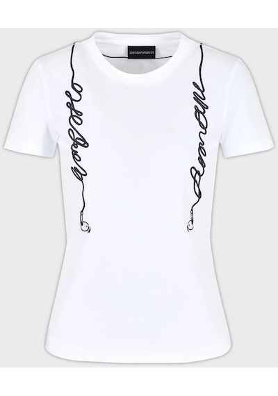 Emporio Armani Bayan T Shirt 3d2t7r 2j07z 0100 Beyaz