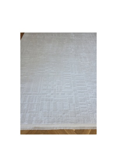 Badelya Home London 001 Krem Bambu Akrilik Yumuşak Modern Özel Kesim Salon Koridor Halısı 001-krem