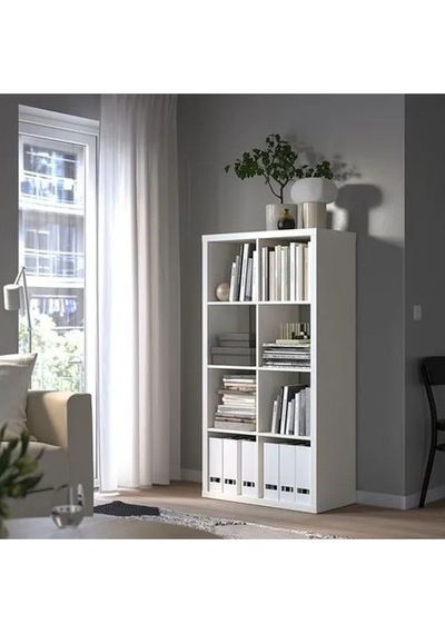 Ikea Kallax Açık Raf Ünitesi, Beyaz 77x147 Cm Beyaz