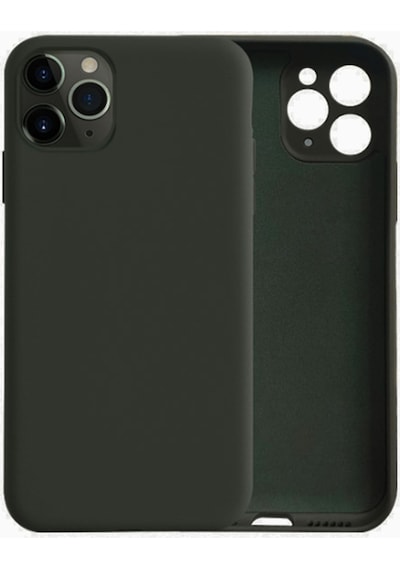 Apple Uyumlu iPhone 11 Pro Kamera Korumali Içi Kadife Silikon Lansman Kilif 211773123 - Renk / Siyah