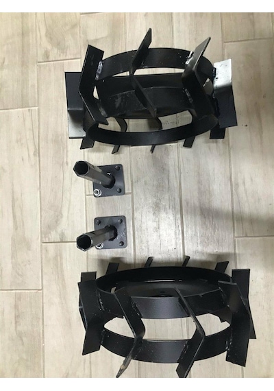 Çapa Makinası Demir Teker Takımı Aks Dahil-30585