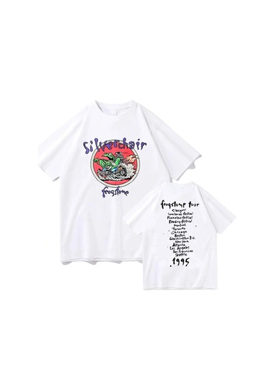 Startmore Beyaz Lar/erkekler -gömlek Silverchair Frogstomp 1995 Beyaz
