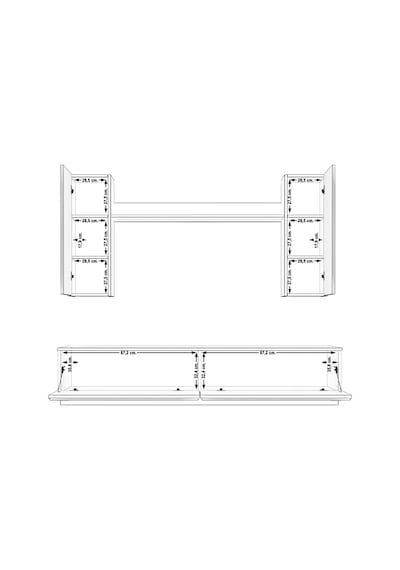 Decoraktiv Eko 5db Mdf Std Tv Ünitesi Tv Sehpası Ceviz