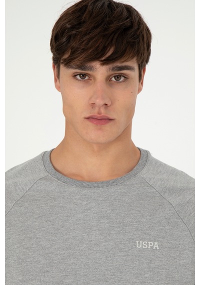 U.s. Polo Assn. Erkek Gri Melanj Sweatshirt 50293405-vr109 GRİ MELANJ Gri U.s. Polo Assn. Erkek Gri Melanj Sweatshirt 50293405-vr109 GRİ MELANJ Gri