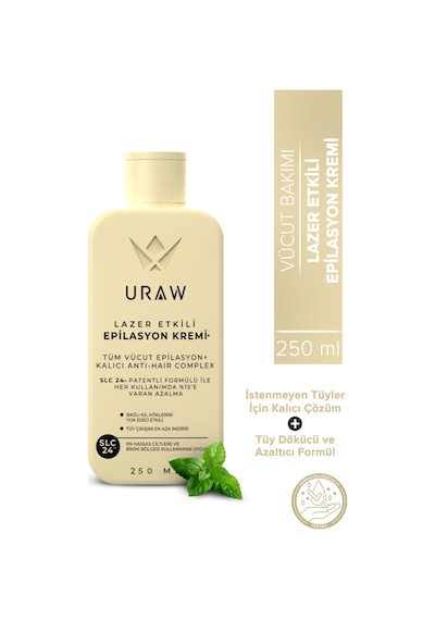 Uraw Lazer Etkili Epilasyon Kremi 250 ML