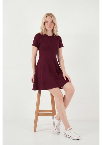 Lela Bayan Elbise 5866342 Bordo Bordo