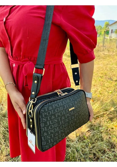 Just Polo Kadın Siyah Orta Boy Şıklığı Ve Konforu Buluşturan Omuz Çantası Shoulder Bag 342053mh