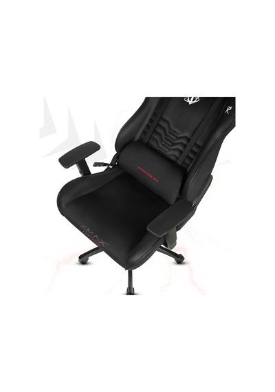 Rio Kısmi Derili Terletmez Kadife Kumaş Siyah Gaming Oyuncu Koltuğu-1 Siyah