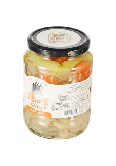 Lezzetli Karışık Turşu - Cam Kavanoz 650 Gr 2.8 L
