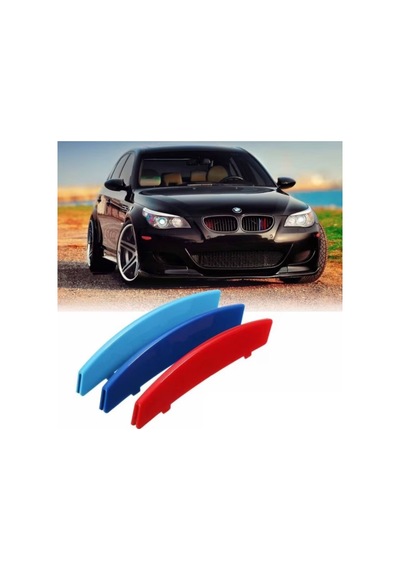 Bmw E60 M Stil Panjur Şeridi 2004 -2010 Böbrek Klipsi  Panjura Uyar Uyumlu  -
