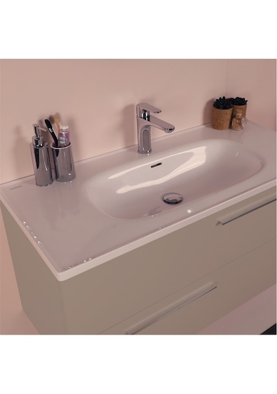 Kobos Serenity 100 Cm Banyo Dolabı Seti Latte Kahve