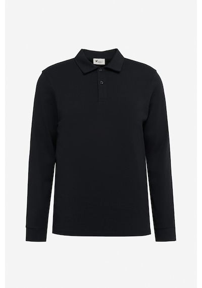 AC&Co / Altınyıldız Classics Erkek Sıyah Pamuklu Slim Fit Dar Kesim Polo Yaka Uzun Kollu Esnek Tişört SIYAH AC&Co / Altınyıldız Classics Erkek Sıyah Pamuklu Slim Fit Dar Kesim Polo Yaka Uzun Kollu Esnek Tişört SIYAH