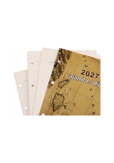 2K 2027 Yeni Yıl Tarihli Günlük Çizgili 15 X 21 CM İç Ajandalı 4 Halkalı Telefon Kılıfı Kapaklı Deri Organizer - Turkuaz