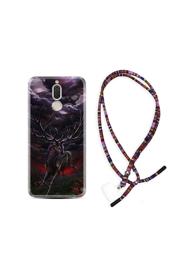 Huawei Mate 10 Lite Kılıf Rasta Boyun Askılı Dark Deer 1786