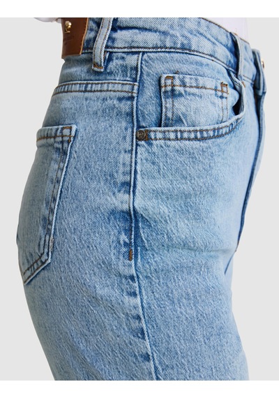Pierre Cardin Açık Mavi Straight Fit Jean Pantolon 50333233-vr003