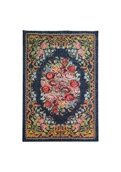 Çam Halı Anatolia 32-028 Karabağ Halısı Desenli Dokuma Tabanlı Yıkanabilir Şönil Salon Ve Oda Halısı Multi 6