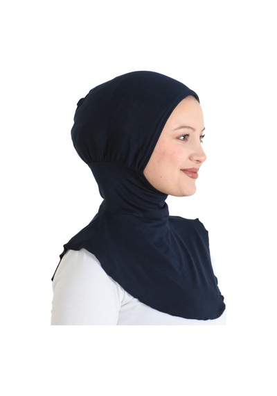 Modish Group Kadın Boyunluklu Hijab Tesettür Pratik Spor Bone - Sarı Lacivert