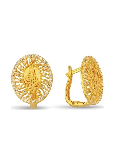 Çgk Çiğdem Gürel Kuyumculuk Tuğra Altın Küpe 01 Tugrakpe01 14yenikp0011 Gold