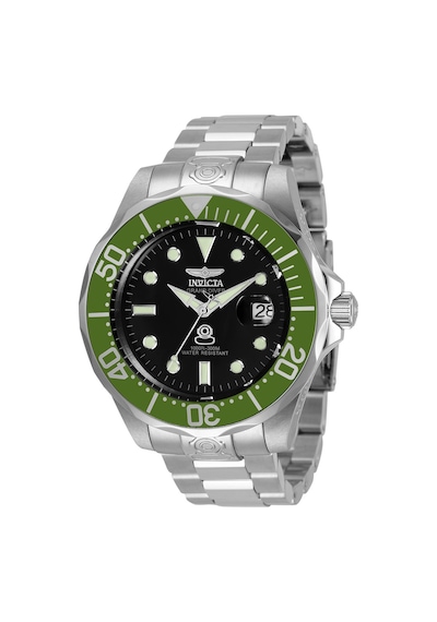 Invıcta Pro Diver Men 47mm Stainless Steel Steel Black Dial Nh35a Automatic Gümüş
