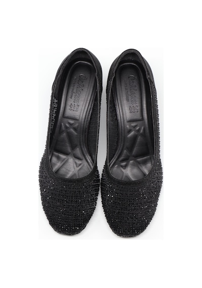 Nesilshoes Nesil Shoes Özma 970 Siyah Topuklu Taşlı Kadın Ayakkabı