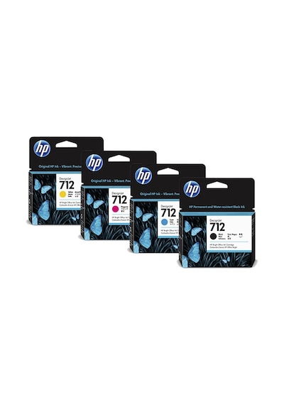 Hp 712 Siyah Kırmızı Mavi Sarı Kartuş Seti T210.230.250.630.650