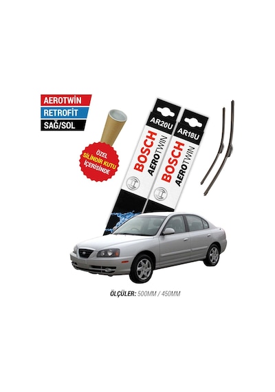 Bosch Aerotwin Hyundai Elantra Silecek Takımı (2000-2010)