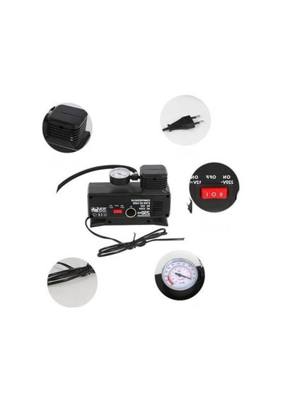 250 Psi Kompresör, 220 Volt-12 Volt Oto Pompası