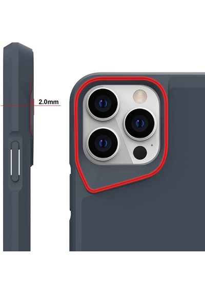 Zeyline Apple Uyumlu iPhone 15 Pro Max Zore Airbag Kenarlı T-max Mat Standlı Kapak-siyah