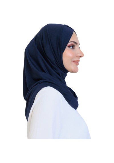 Modish Group Kadın Hazır Türban Çapraz Tek Parça Pratik Namaz Başörtüsü Lacivert