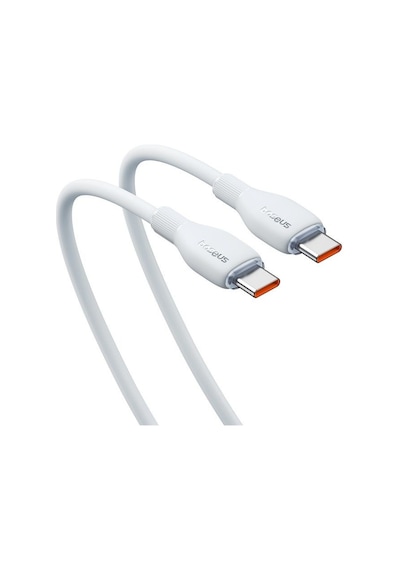 Baseus Pudding Serisi Hızlı Şarj Kablosu, Yüksek Hızlı Veri İletimi Özelliğiyle, Type-c - Type-c, 100w 5a, 1.2m - Beyaz