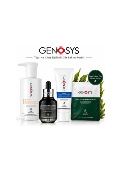 Genosys Yağlı Ve Akne Eğilimli Cilt Bakım Seti Snow O2 Cleanser Pcs Pcc