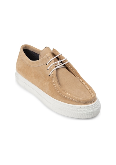 Deery Hakiki Süet Bej Kadın Sneaker - Z1682zbejc02 Bej