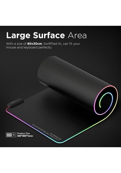Vertux Swiftpad-xl, Led Genişletilmiş Oyun Fare Altlığı, Optimum