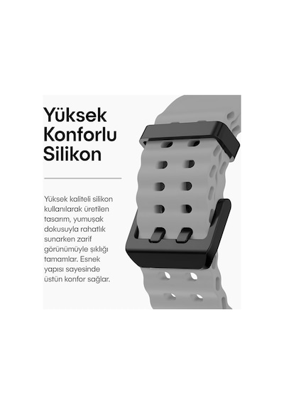 Samsung Galaxy Watch Ultra 47mm İle Uyumlu Delikli Model Ocean Loop Yumuşak Ve Hafif Silikon Kordon Çok Renkli