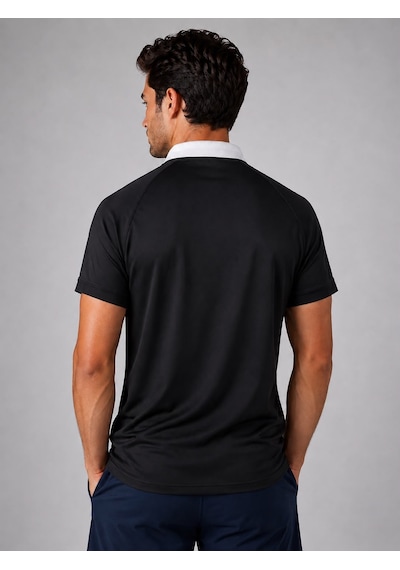 Umbro Vectör Kamp Erkek Siyah Polyester Polo Yaka Spor Tişört Tf0614